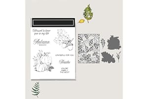LEEKEER Stampin' Up 2025-2026 Premium Stamps and Dies Bundle - DIY Christmas Halloween,Thanksgiving Greeting Card Making Kit with Cutting Dies (237)