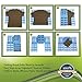 Huji Adjustable Fast Easy Clothes T-Shirts Laundry Blue Folding Board Organizer Laundry Liners (Blue, Laundry Folding Board)…