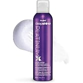 RUSK Deepshine PlatinumX Mousse, Lightweight, Alcohol-Free, for Platinum, Blonde, Gray, and Silver Hair, Enhances Body and Volume While Restoring Haircolor, 8.8 oz