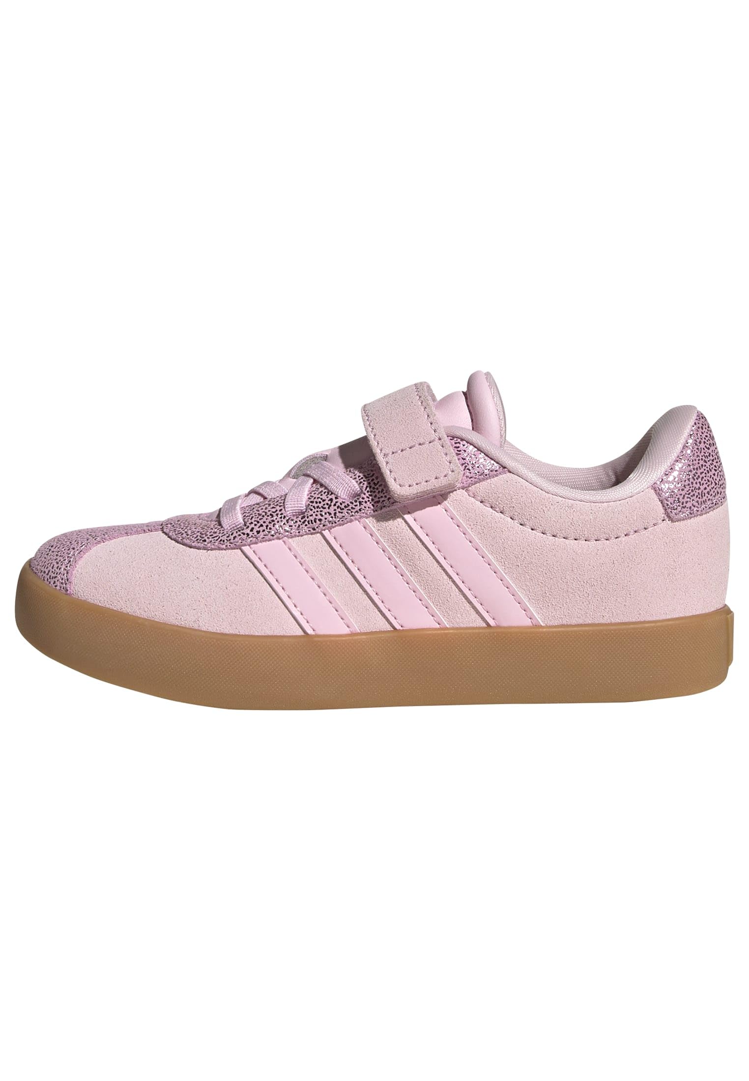 Adidas Unisex-Kids VL Court 3.0 Elastic Lace, Clear Pink/Clear Pink/Gum, 3 Image