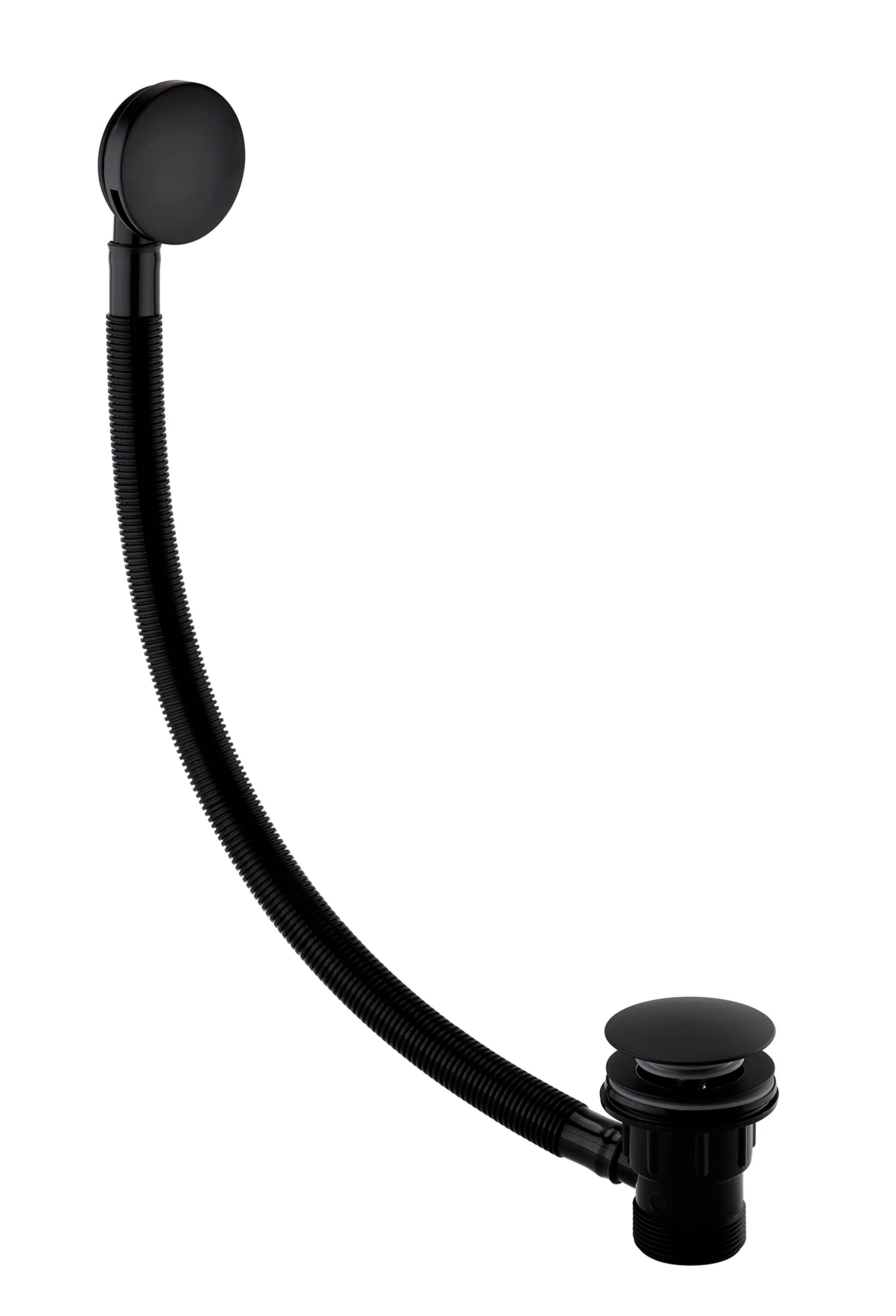 Bristan W BATH03 BLK Round Bath Waste Slotted, Black