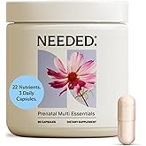 Needed. Multivitamin for Prenatal | Prenatal Multi Essentials Capsule - Pregnancy, Breastfeeding, Postpartum | Expertly-Formulated & Third-Party Tested, | 30-Day Supply