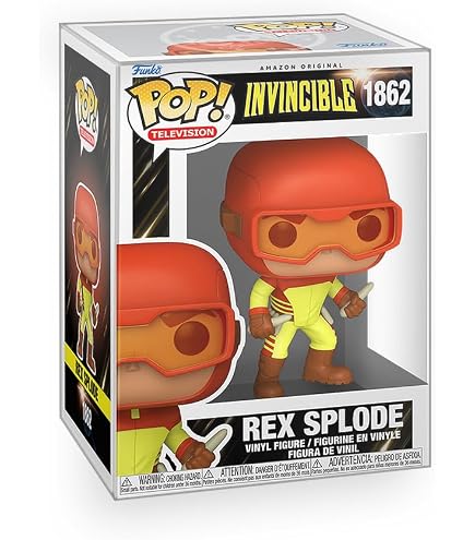 Funko Invincible Bloody Omni-Man Esclusivo Pop Vinyl Figure 1500 Bundle con Pop Protector, Standard