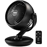 SIGBOT Fan for Bedroom with Remote,Ultra Quiet Desk Fan,with 3 Modes,8 Speeds,9-Hour Timer,10 inch,High-Velocity Air Circulator Fan,Oscillating Table Fan,Touch Control,for Home,Dorm,Clinic & Office