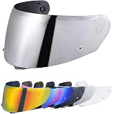 VCOROS I90 Helmet Visor Shield for HJ-33 I91 Motorcycle Helmet Accessories | Impact Resistant,UV400 Protection,Helmet Face Shield for I90 I91 HJ-33 Helmet Visor Accessories Replacement