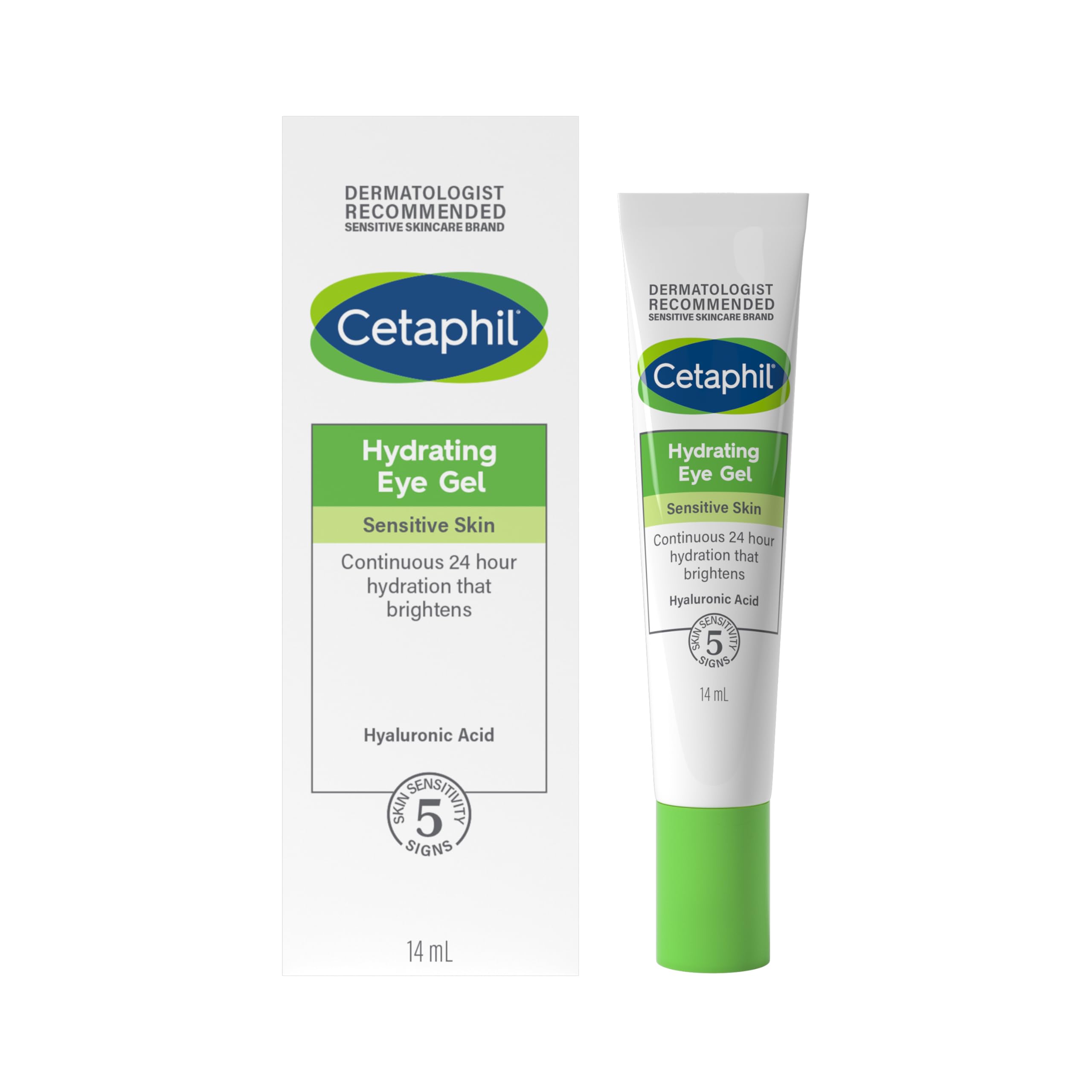 Cetaphil Hyaluronic Acid Eye Gel, 14ml, Eye Cream with Niacinamide, Visibly Reduce Dark Circles, Vegan-Friendly, Packaging May Vary — image 1