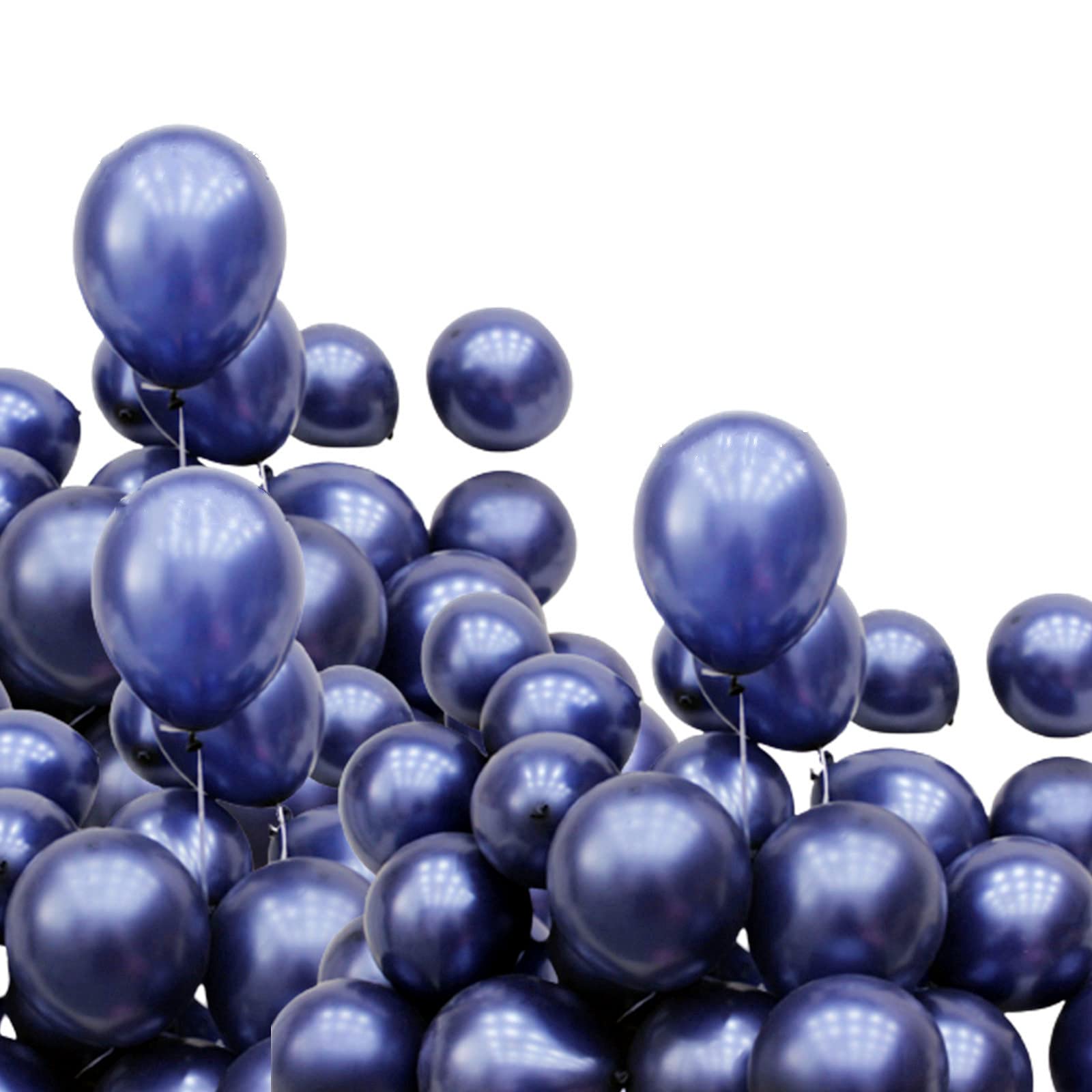 HONGCI 100 Pcs 5 Inch Mini Dark Blue Balloons, Blue Latex Balloons for Baby Shower, Birthday Party, Wedding, Engagement, Anniversary, Festival Decor