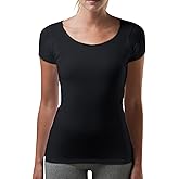 Sweat Proof Undershirt for Women from Thompson Tee, (Slim Fit, Scoop Neck)