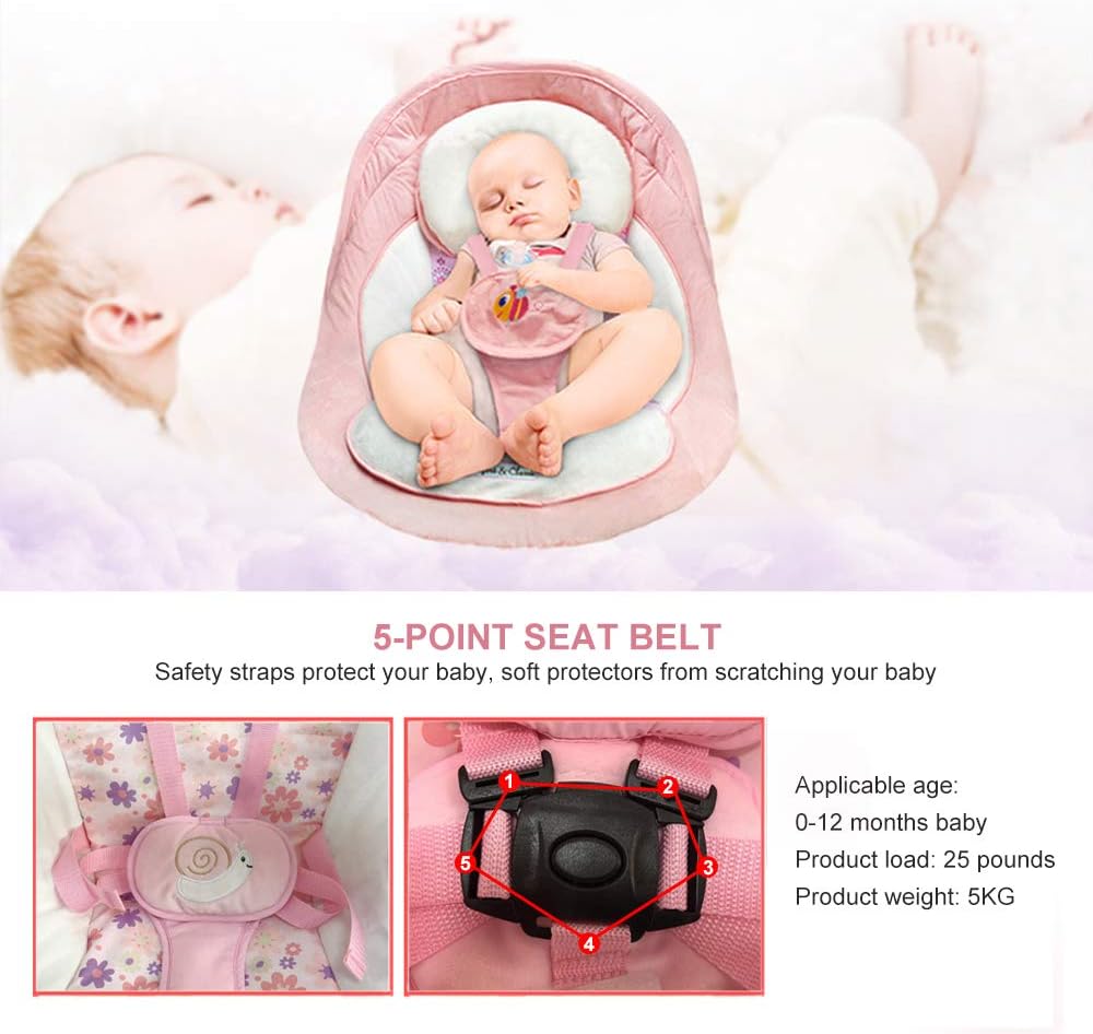 vastfafa electric baby swing