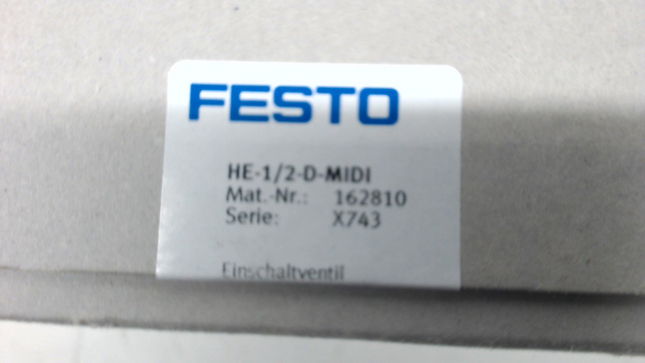 Festo 162810 On/Off Valve, Model HE-1/2-D-MIDI, White - Image 4