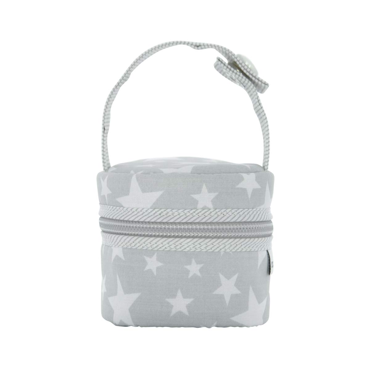 Cambrass Pacifier Holder (8.5 x 8.5 x 11 cm, Star Grey)