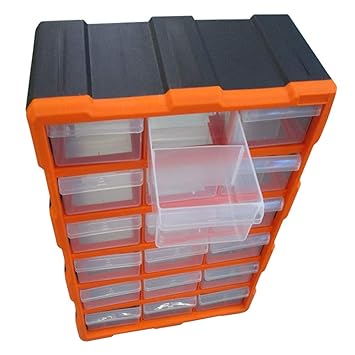 18 Drawer Multi Unit Double Storage Cabinet Box Workshop Handy