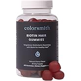 colorsmith Biotin Hair Gummies, Multivitamin, Cherry Flavor, 60 Count, 30 Day Supply