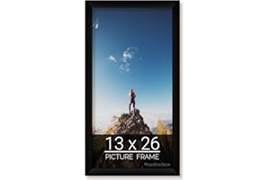 wallsthatspeak 13x26 Black Picture Frame for Puzzles Posters Photos or Artwork