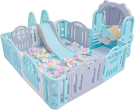 playpen with slide