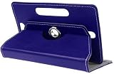 Mobile Stuff 10" 10.1" Tablet Leather Folio Case Stand 360 Rotator Blue + Stylus view 4
