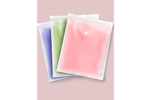 FIREKYLIN 50PCS Shirt Bags, 8" x 10" Frosted Zipper Plastic Bags for Clothes, Resealable Shirt Shipping Packaging Bag, 3 Mil