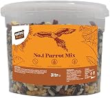 Extra Select Parrot Mix Bucket 3 Litre 1.5 kg No1 Seeds Nuts Additive Free view 1