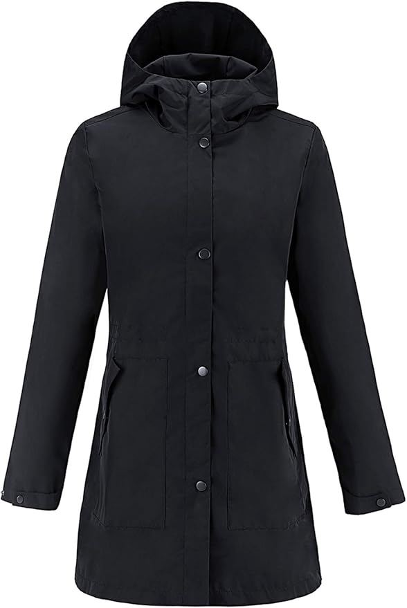 CAMEL CROWN Women Rain Jackets Waterproof Windbreaker