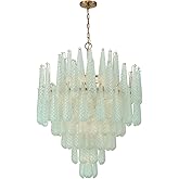 Crystorama 21 Light Aged Brass Chandelier