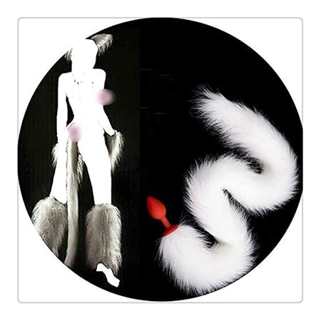 Z-one 1 78CM Lange Wei? Interessante Medizinische Sicherheit Silikon Schwanz Knetig Faux Silikon Cosplay Spielzeug Halloween