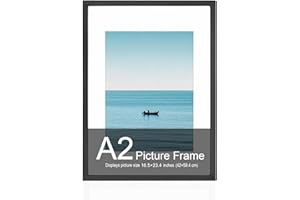 A2 Poster Frame,16.5x23.4in (42x59.4cm) Picture Frames with Polished Plexiglass,Easy to Hang,Display Picture A2 without Mat o
