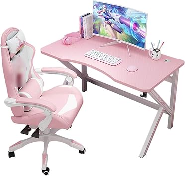 Amazon.de: Gaming-Tisch Rosa Computer-Desktop-Tisch Spiel Home