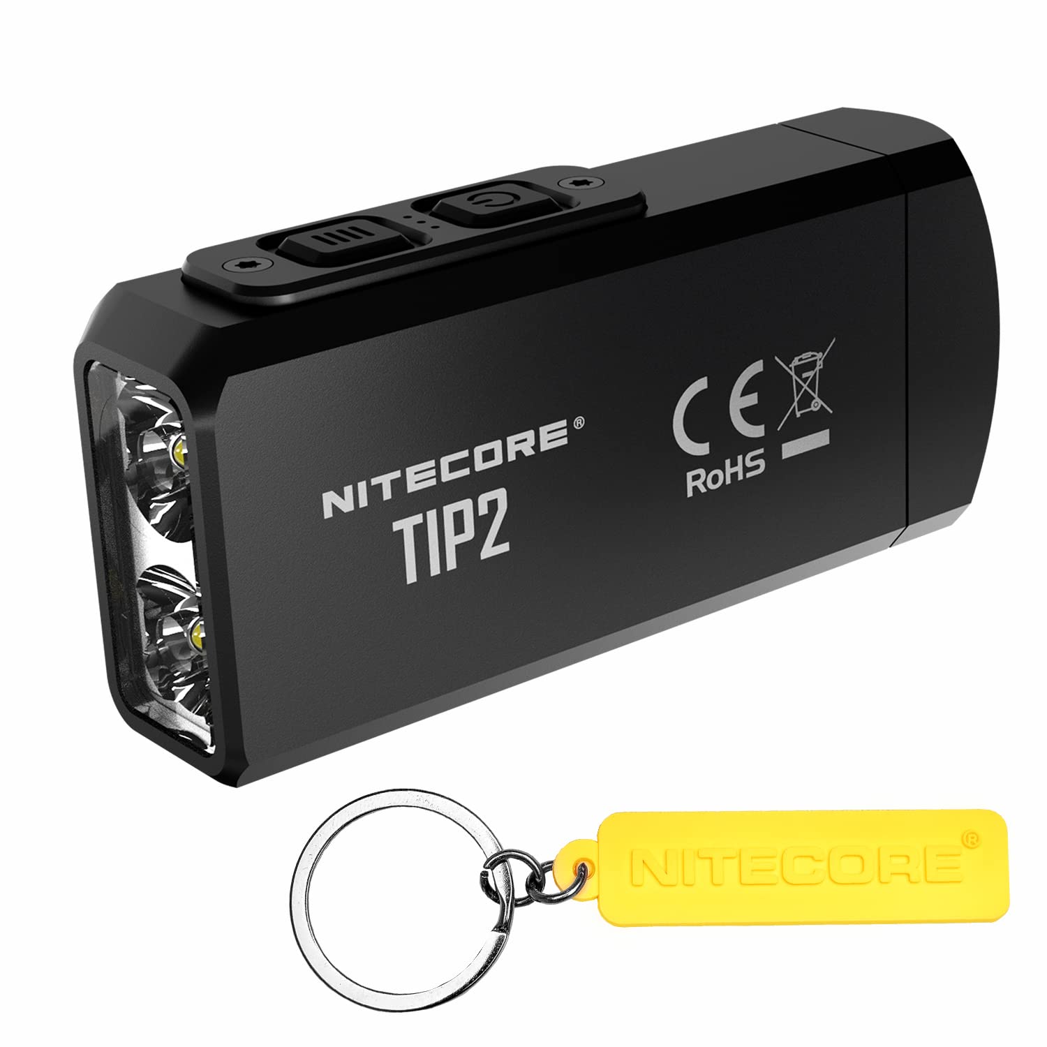 NITECORE TIP 2 (TIP2) 720 Lumen Rechargeable EDC Keychain Flashlight with NITECORE Tag