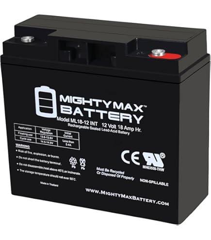 Amazon.com: Mighty Max Battery 12V 18AH SLA Internal Thread