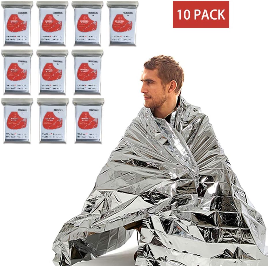 Emergency Foil Blankets,Reflective to Maintain Body Heat,Survival