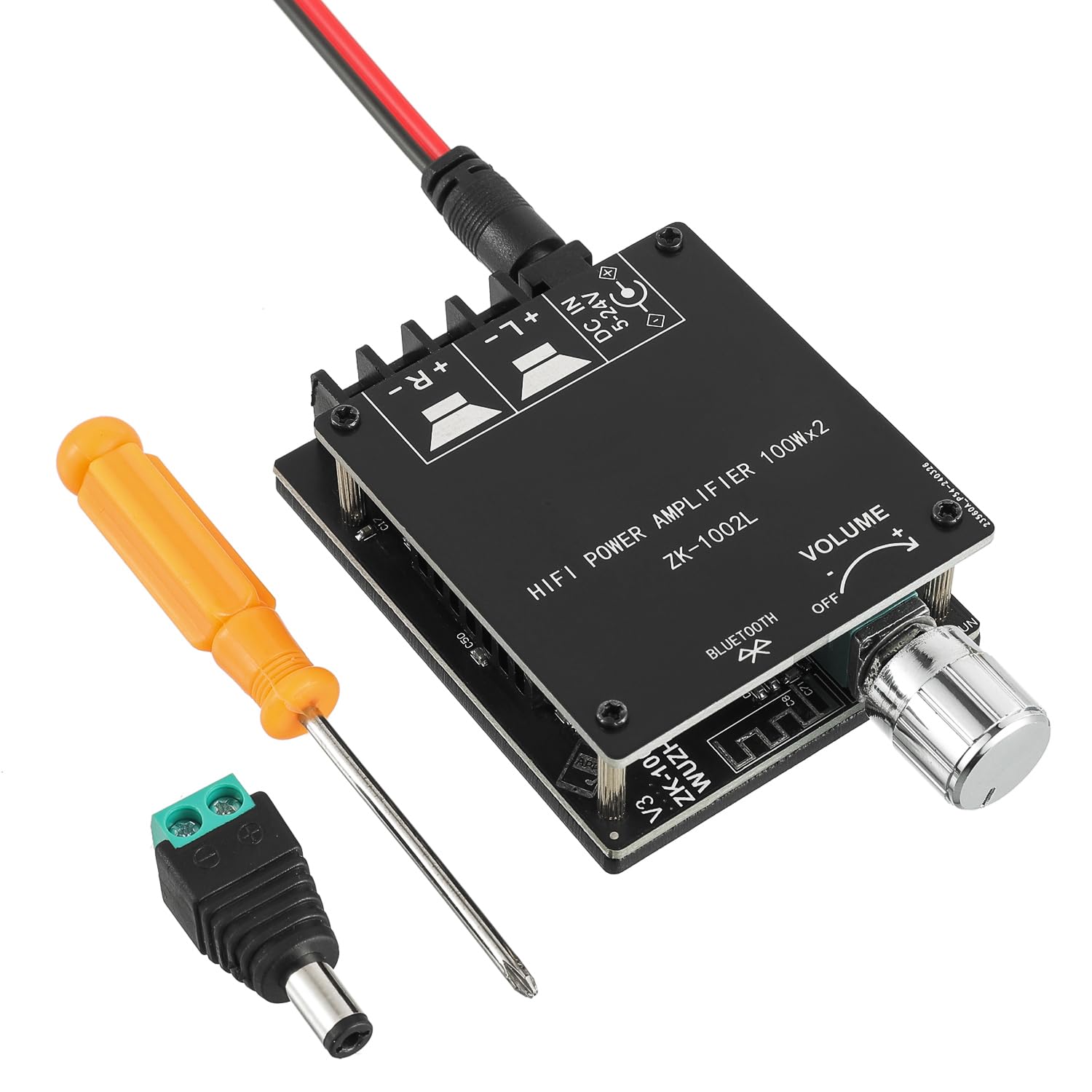 EPLZON 100W+100W Bluetooth Amplifier Board DC 5-24V