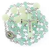WHLHMK Rosary Beads Catholic for Women With Jewelry Bags