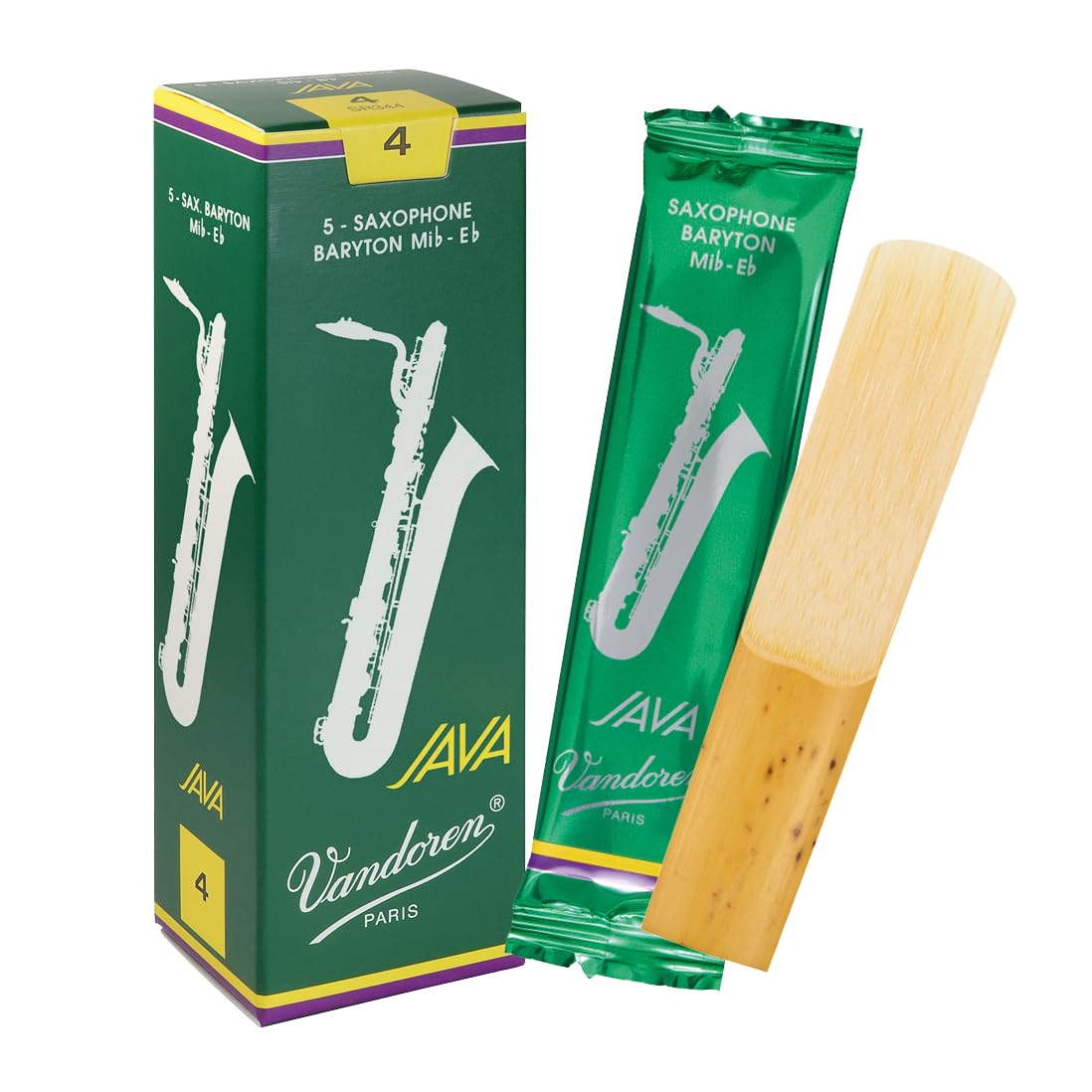Vandoren "Java" Baritone saxophone reeds, box of 5 - Strength 4