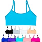 Alyce Ives Girls Seamless Training Bra, Cropped Cami Bra for Teens Pack of 10