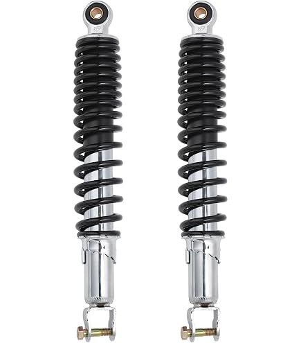 Amazon.com: Reproduction Motorcycle Shocks Chrome w/Black Springs