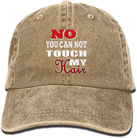 YanHIng No You Cannot Touch My Hair New Adjustable Washed Cap Cowboy Baseball Hat Natural