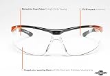 ToolFreak Agent Safety Glasses EN166 F Clear Anti Fog Scratch Wraparound PPE view 3