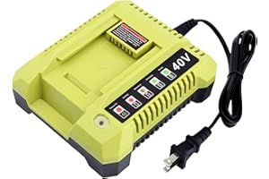 Elefly OP401 Compatible with Ryobi 40V Battery Charger OP404 OP406A, Compatible with Ryobi 40V Lithium Battery OP4040 OP4060A OP4050A OP40602