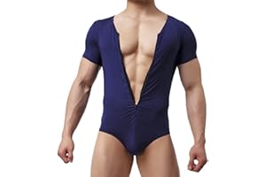CSMARTE Mens Suspenders Wrestling Singlet Leotard Thong Bodysuit Jumpsuit Briefs Swimwear