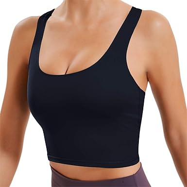 racerback crop top bra
