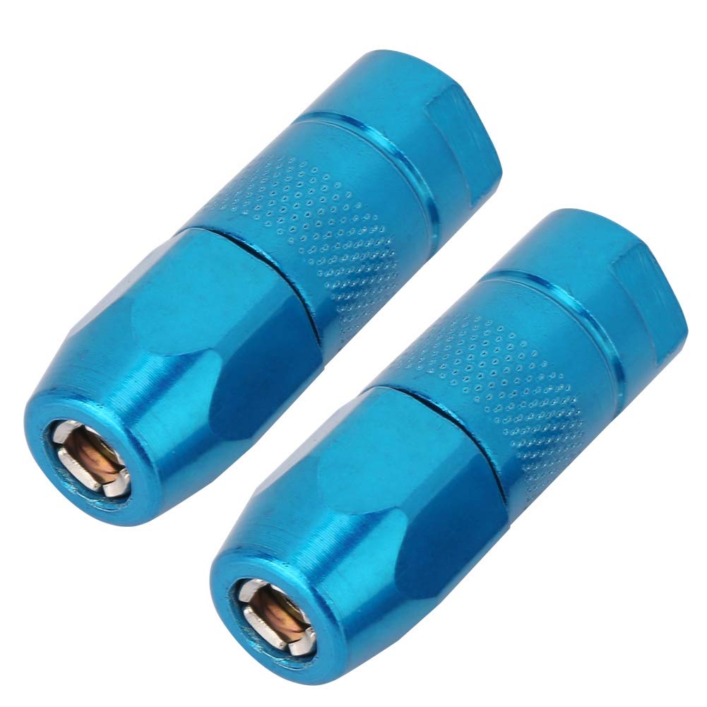 2PCS Nozzles,Grease Gun Flat Nozzles,Flat Grease Nipple Fittings,Grease Coupler for Automotive,Motorcycle,Industrial Application(blue) - Image 3