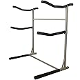 SPAREHAND Cascade3 Multi-Kayak Rack – TF-204-2S Freestanding Storage Stand with 100 Lbs. Weight Capacity – Tri-Level Rack System for 3 Larger SUPs or Kayaks - Ideal for Indoor & Outdoor, Pebble Silver