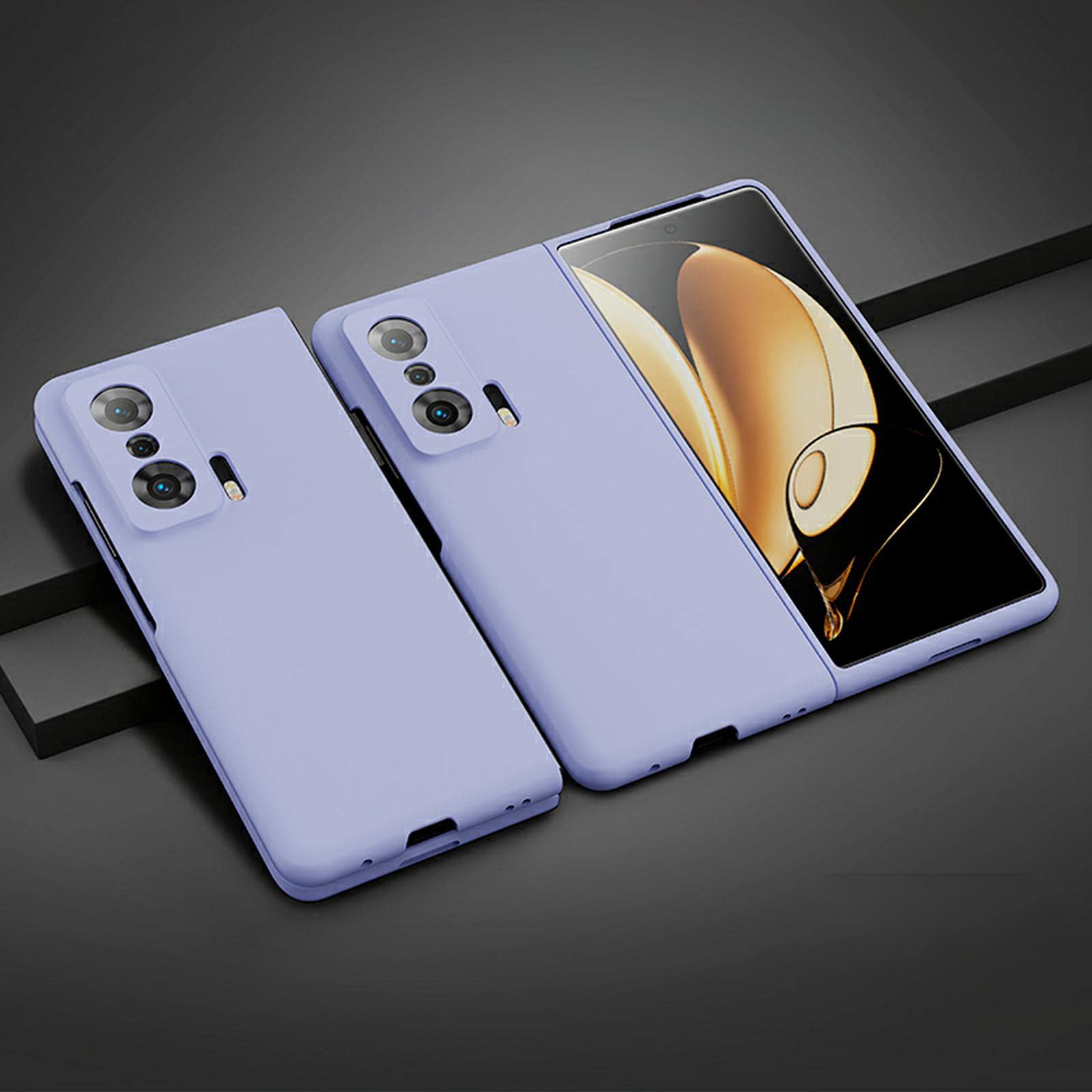 COQUE Honor Magic V Case,Ultra Slim Folding Screen Phone Shell,360°Protection Skin Feel Cover for Honor Magic V-Purple