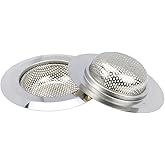Xiaoyztan Sink Drain Strainer,Stainless Steel Kitchen Sink Drain Strainer,4.5 Inch Outer Diameter with Large Wide Rim for Sink Drain Basket,Pack of 4