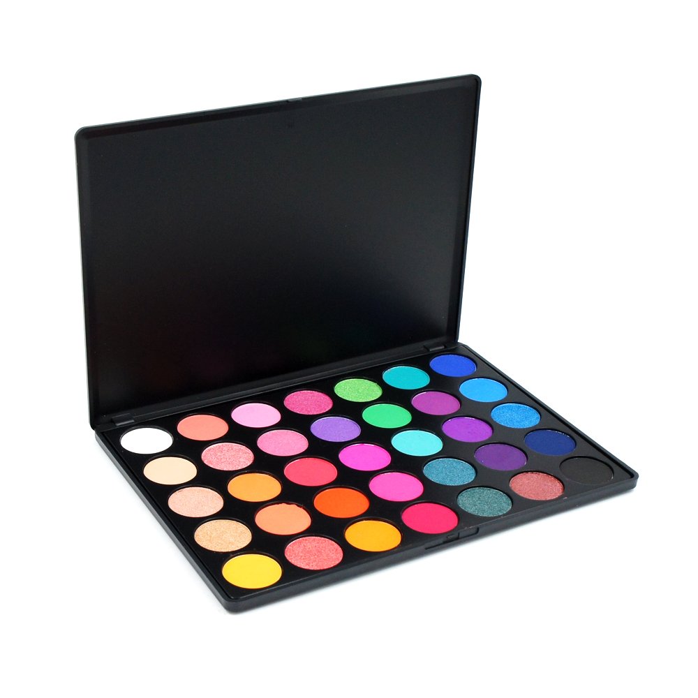 MISKOS 35 Colors Eyeshadow Palette Silky Pigmented Powder Professional Make up Waterproof Pallete Product Cosmetics Makeup Eye Shadow 35E