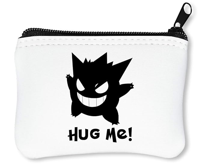 Pokemon Gengar Hug Evil Smile Reißverschluss-Geldbörse Brieftasche Geldbörse