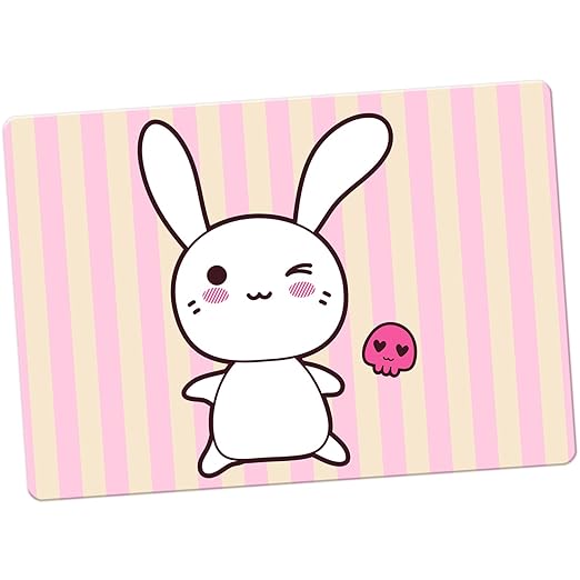 Funny & Cute Kawaii rosa conejos imán para nevera, Winking Kawaii ...