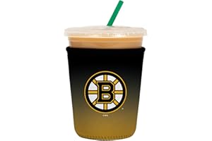 Sok It JavaSok NHL Iced Coffee & Cold Soda Insulated Neoprene Cup Sleeve (Boston Bruins, Small: 16-20oz)