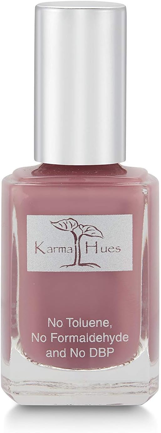 Karma Organic Natural Nail Polish-Non-Toxic Nail Art, Vegan and Cruelty-Free Nail Paint (Wine O'clock)