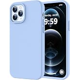 LOVE 3000 Compatible with iPhone 12 Pro Max Case | Thickening Liquid Silicone | Anti-Scratch Microfiber Lining | Full-Body Duty Heavy Protection Case for iPhone 12 Pro Max Women Girls, Light Blue